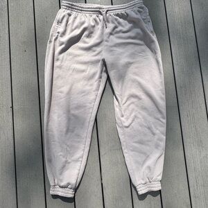 H & M Divided Light Beige Sweatpants, unisex L